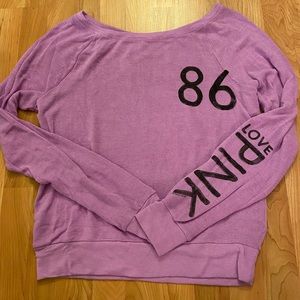 PINK long sleeve crew neck